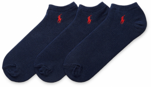 Polo Ralph Lauren Ponožky 'GHOST PED'  námornícka modrá / tmavočervená
