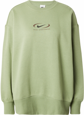 Nike Sportswear Mikina 'Swoosh'  zelená / čierna