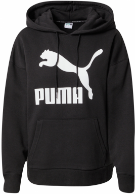 PUMA Mikina 'Classics'  čierna / biela