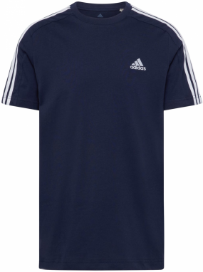 ADIDAS SPORTSWEAR Funkčné tričko 'Essentials 3-Stripes'  tmavomodrá / šedobiela