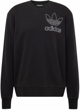 ADIDAS ORIGINALS Mikina  čierna / biela