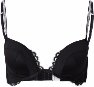 Hunkemöller Podprsenka 'Beth'  čierna / priehľadná