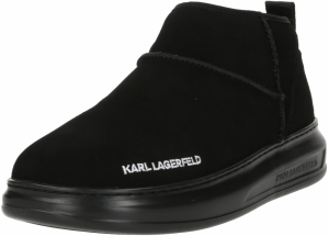 Karl Lagerfeld Členkové čižmy  čierna / biela