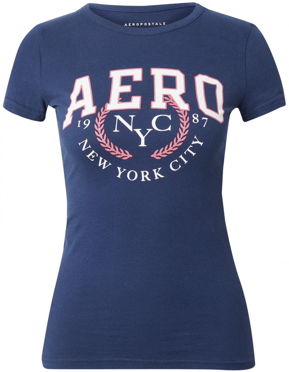AÉROPOSTALE Tričko  námornícka modrá / ružová / biela