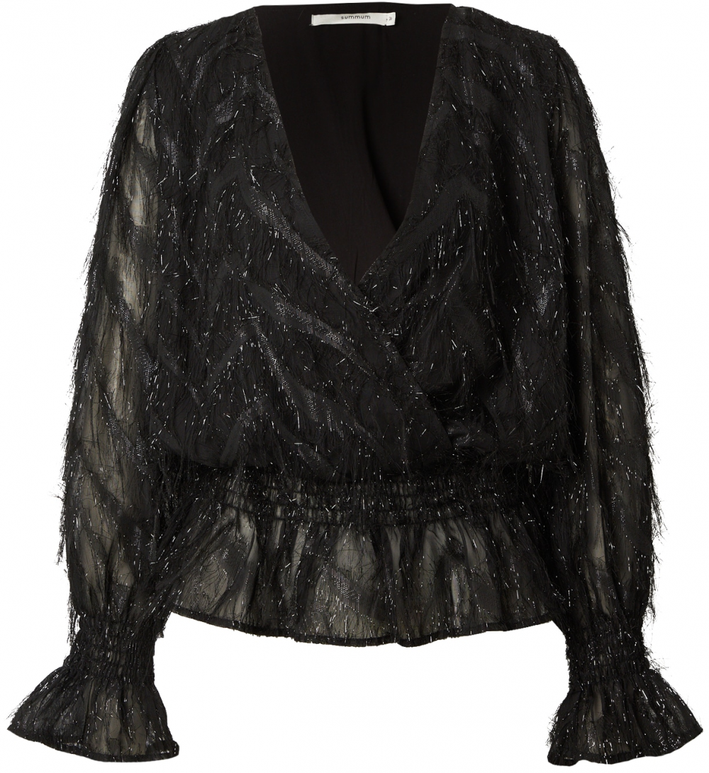 Summum Blúzka  čierna / strieborná