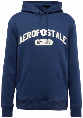 AÉROPOSTALE Mikina  námornícka modrá / biela