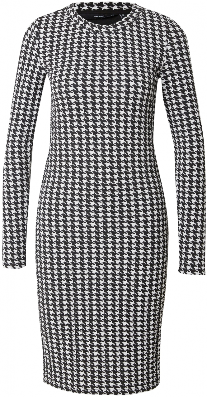VERO MODA Šaty 'Bena'  čierna / biela