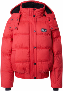 TOPSHOP Zimná bunda  červená / čierna