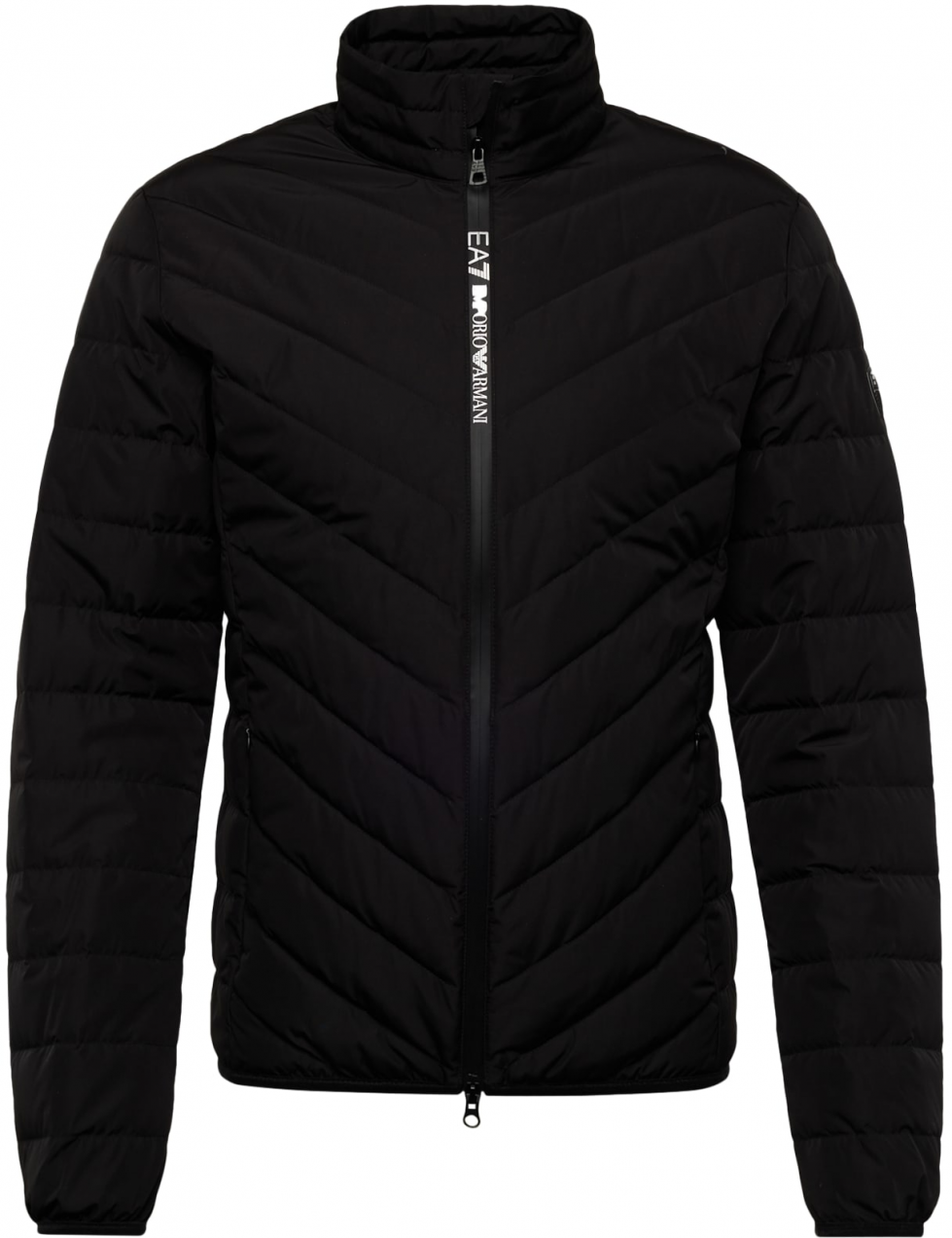 EA7 Emporio Armani Prechodná bunda  čierna / biela