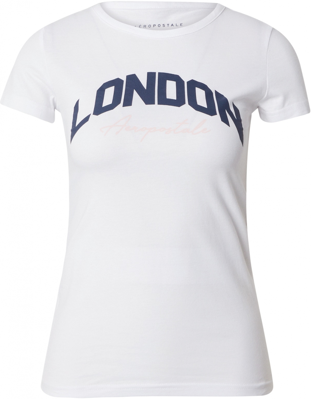 AÉROPOSTALE Tričko 'LONDON'  tmavomodrá / biela