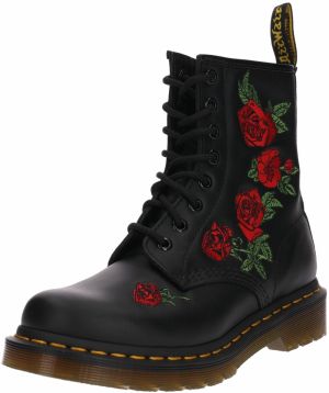 Dr. Martens Šnurovacie členkové čižmy 'Vonda'  zelená / červená / čierna