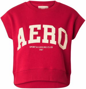 AÉROPOSTALE Mikina  červená / biela