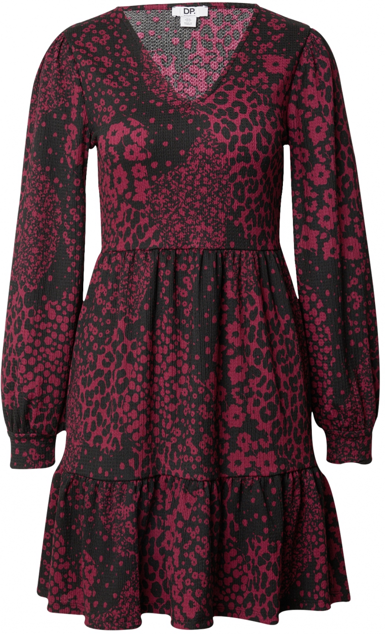 Dorothy Perkins Šaty  vínovo červená / čierna