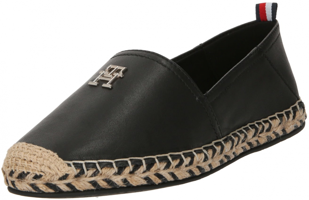 TOMMY HILFIGER Espadrilky  béžová / čierna