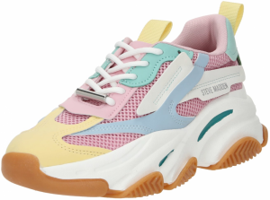 STEVE MADDEN Nízke tenisky 'Possession'  svetlomodrá / pastelovo žltá / ružová / biela