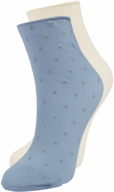 Swedish Stockings Ponožky 'Judith'  opálová / svetlosivá / šedobiela