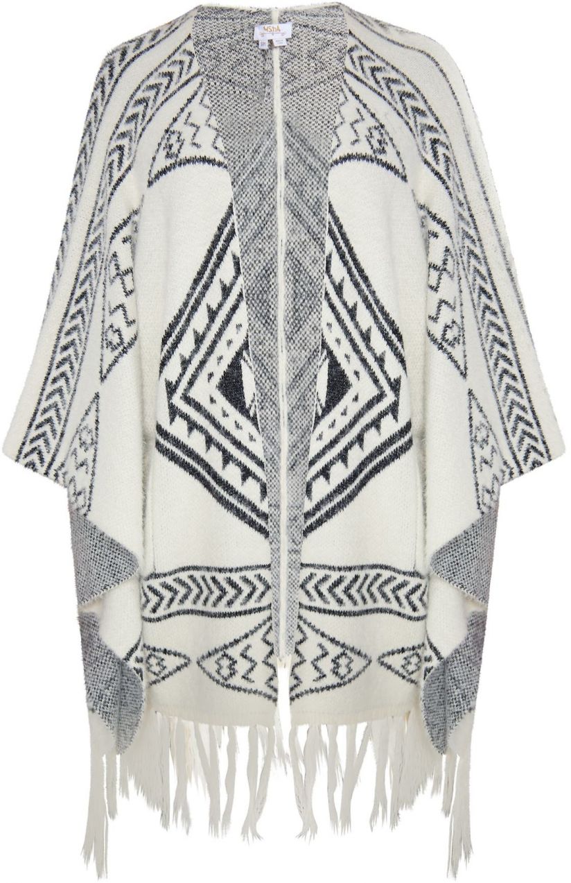 usha FESTIVAL Pelerína  čierna / prírodná biela