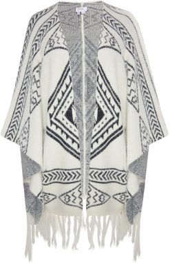 usha FESTIVAL Pelerína  čierna / prírodná biela