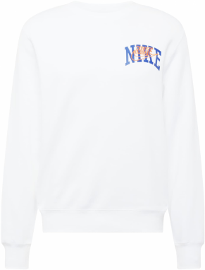 Nike Sportswear Mikina 'CLUB BB ARCH GX'  modrá / oranžová / biela