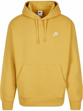 Nike Sportswear Mikina 'Club Fleece'  tmavožltá / biela