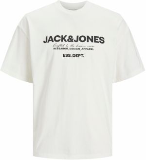 JACK & JONES Tričko 'GALE'  čierna / biela