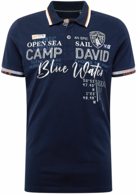CAMP DAVID Tričko  námornícka modrá / červená / biela