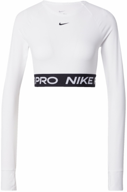 NIKE Funkčné tričko 'PRO'  čierna / biela