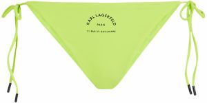 Karl Lagerfeld Bikinové nohavičky  limetová / čierna