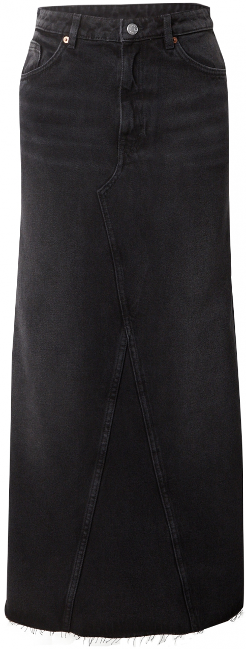 Monki Sukňa  čierny denim
