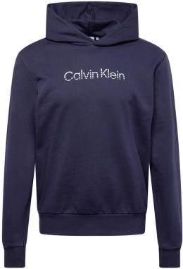 Calvin Klein Mikina  tmavomodrá / biela