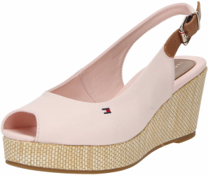 TOMMY HILFIGER Sandále 'Elba'  hnedá / rosé / červená / biela