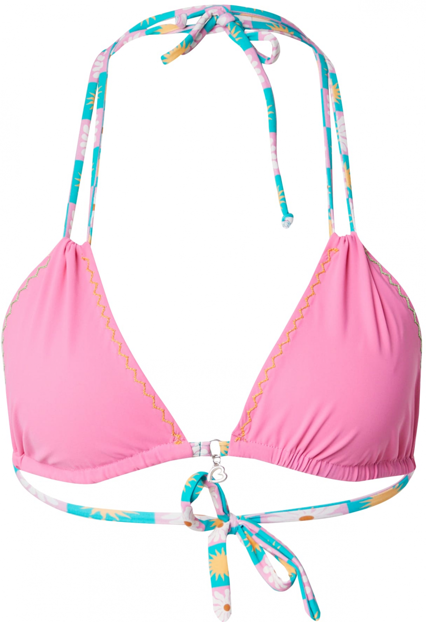 Banana Moon Bikinový top  nefritová / oranžová / ružová / biela