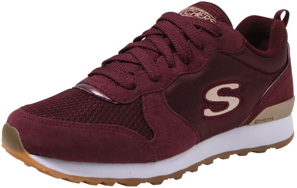 SKECHERS Nízke tenisky 'Gold'n Gurl'  béžová / tmavočervená
