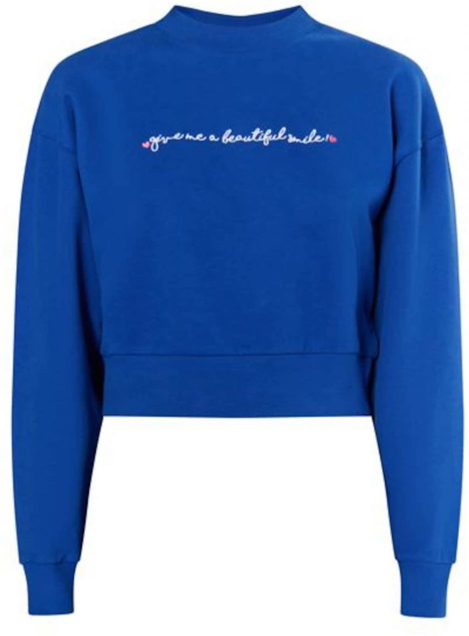 MYMO Mikina 'Keepsudry'  modrá / biela