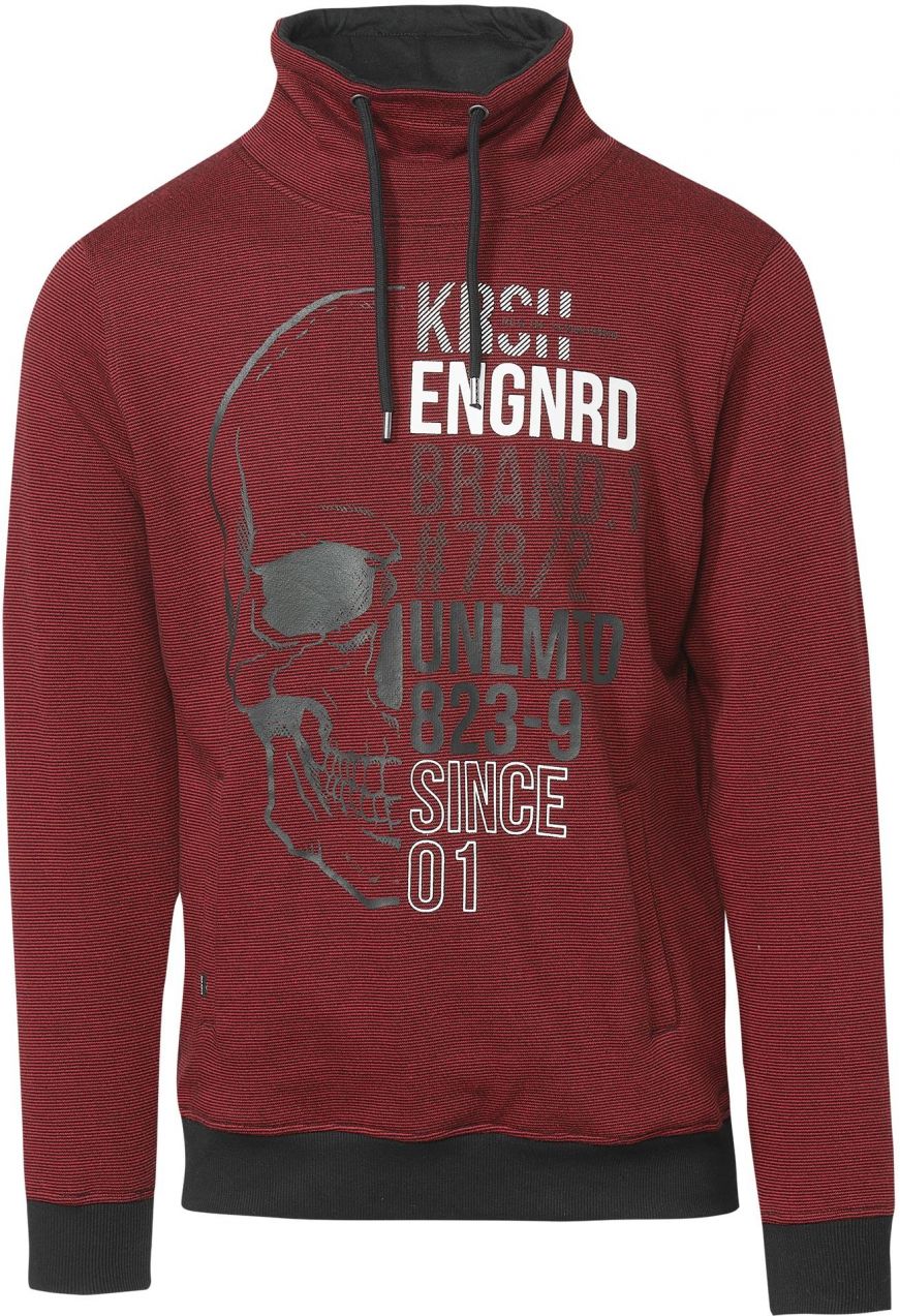 KOROSHI Mikina  sivá / červená / čierna / biela