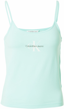 Calvin Klein Jeans Top  vodová / zelená / biela