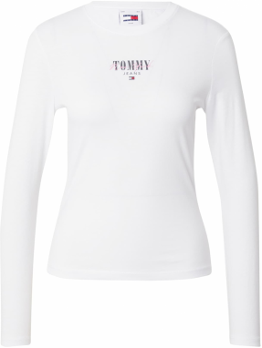 Tommy Jeans Tričko 'ESSENTIAL'  námornícka modrá / ružová / červená / biela