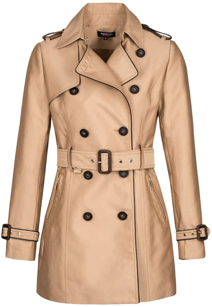 Morgan Prechodný kabát 'GALA'  svetlobéžová / čierna