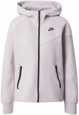 Nike Sportswear Tepláková bunda 'Tech Fleece'  pastelovo fialová / čierna