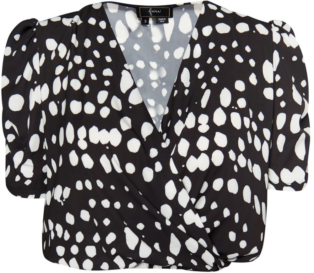 faina Blúzka  čierna / biela