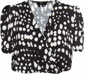 faina Blúzka  čierna / biela