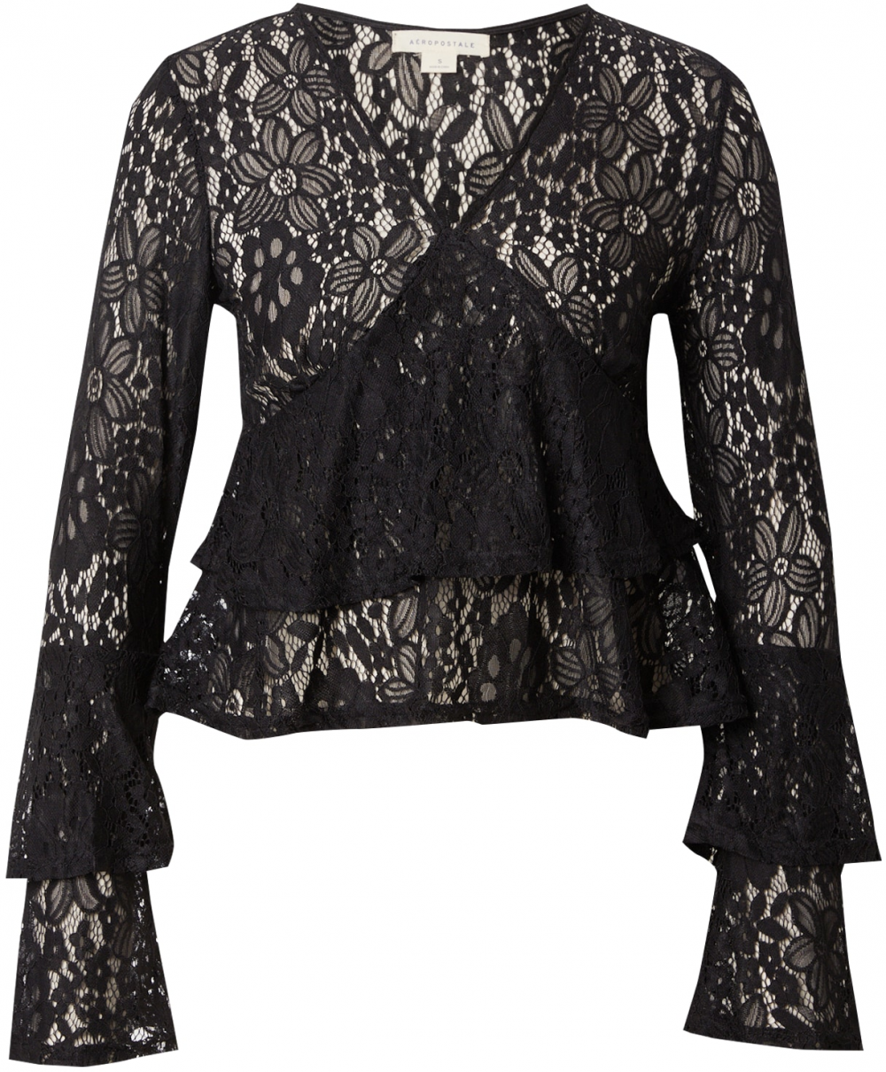 AÉROPOSTALE Blúzka  čierna