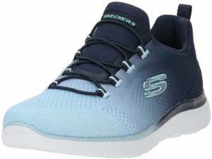 SKECHERS Nízke tenisky  modrá melírovaná / biela