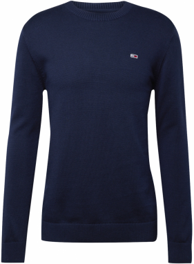 Tommy Jeans Sveter 'Essential'  námornícka modrá / červená / biela
