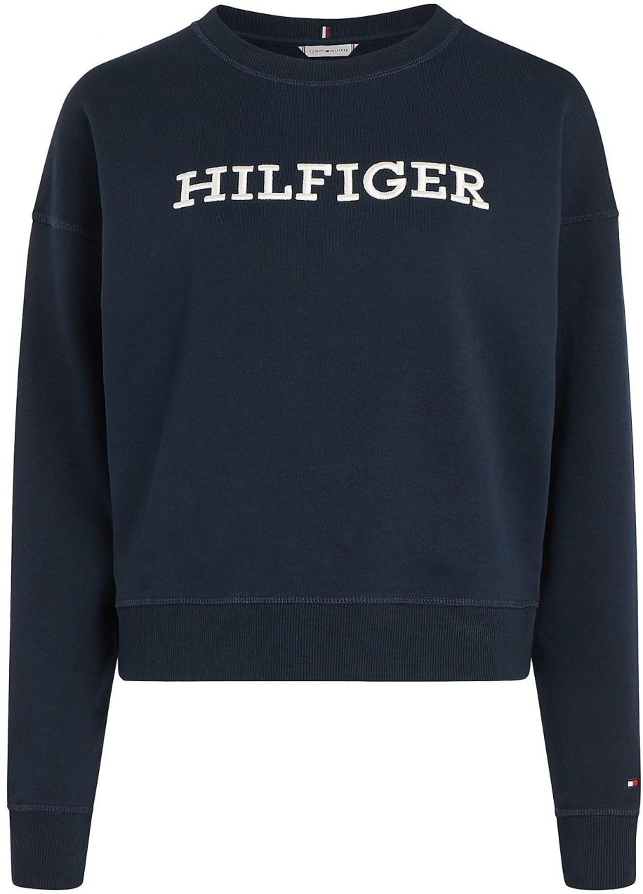 Tommy Hilfiger Curve Mikina  námornícka modrá / červená / biela