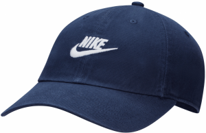 Nike Sportswear Čiapka  tmavomodrá / biela