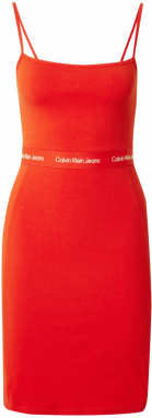 Calvin Klein Jeans Letné šaty  oranžovo červená / biela