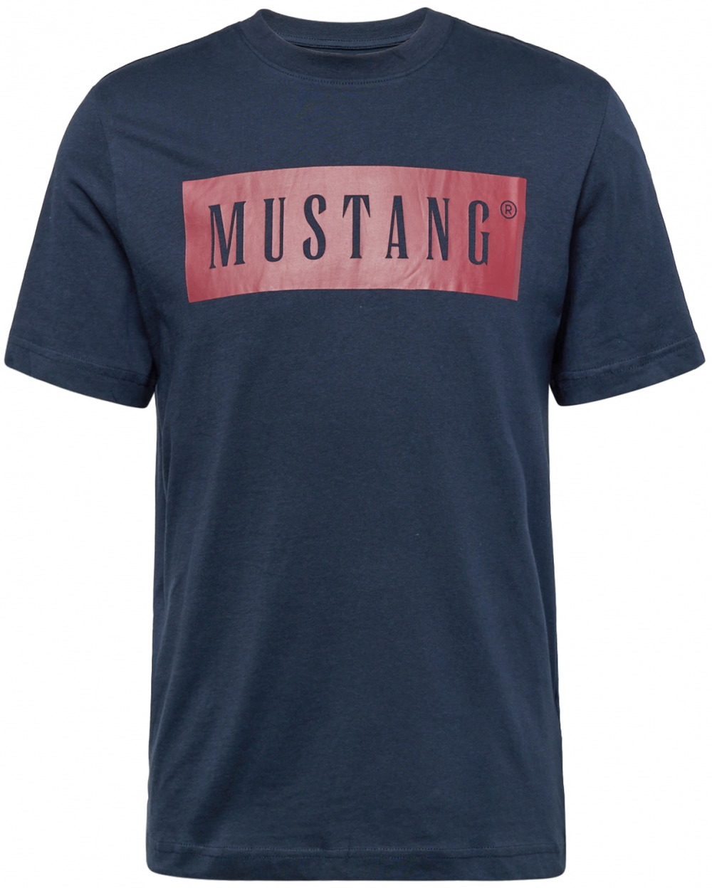 MUSTANG Tričko 'Austin'  námornícka modrá / rubínová