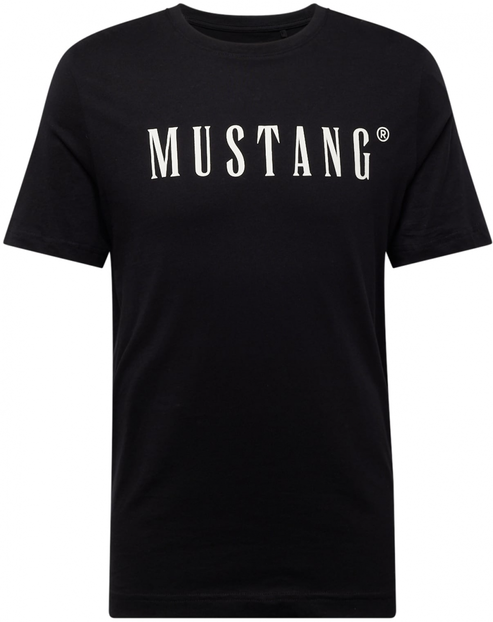 MUSTANG Tričko 'Austin'  čierna / biela