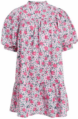 VILA Košeľové šaty 'Nuta'  tmavomodrá / zelená / ružová / rosé
